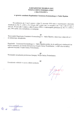zĄRzĄDzENIE NR 0050.51.2015