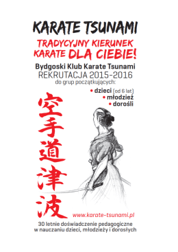 Zapisy - BYDGOSKI KLUB KARATE TSUNAMI