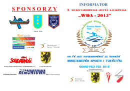 informator wda 2015 - Stowarzyszenie Kajakowe Wodniak