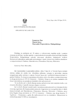 Nowy Sącz, dnia 28 lipca 2015r.