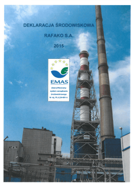 DEKLARACJA ŚRODOWISKOWA \ RAFAKO S.A.