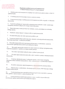 Regulamin mobilnej pracowni komputerowej