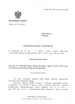 Treść rozstrzygnięcia