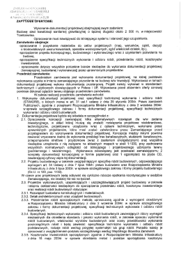 Wykonanie dokumentacji projektowej obejmującej swym zadaniem