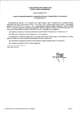 pobierz plik - Biuletyn Informacji Publicznej Kuratorium Oświaty w