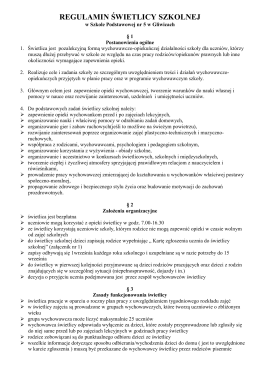 regulamin świetlicy - strona szkoły podstawowej nr 5 w gliwicach