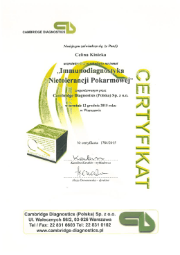 Szkolenie-Cambridge Diagnostics