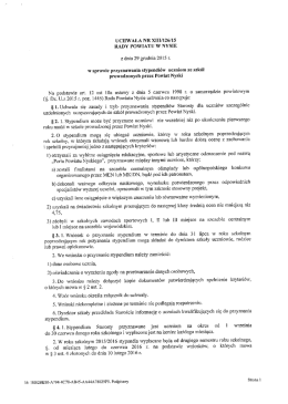 Stypendium Starosty