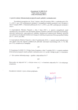 Zarządzenie nr 0050.70.2015 - Biuletyn Informacji Publicznej Gminy