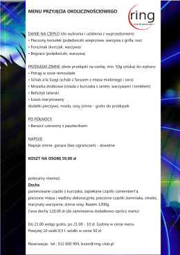 menu imprez okolicznościowych w pdf