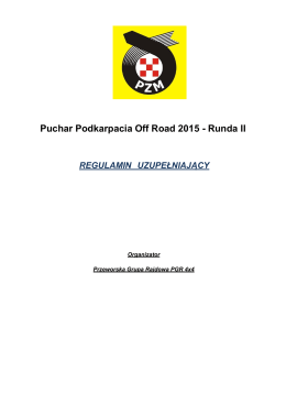 Puchar Podkarpacia Off Road 2015