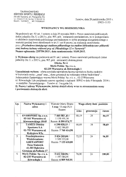 Na podstawie art. 92 ust 1 ustawy z dnia 29 stycznia 2004 r Prawo