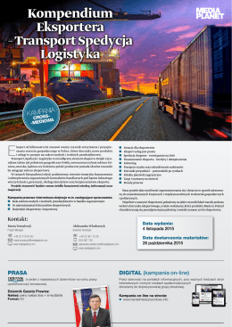 Kompendium Eksportera – Transport Spedycja Logistyka
