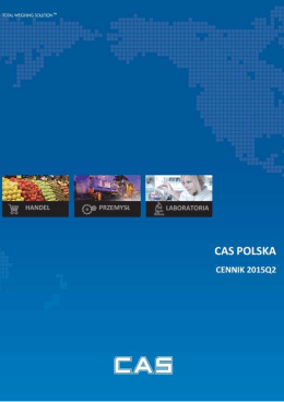 Cennik produktów CAS Polska Sp. z o.o. Kliknij aby