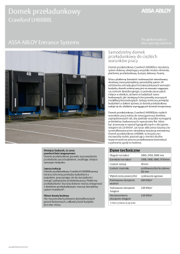 Domek przeładunkowy - ASSA ABLOY Entrance Systems