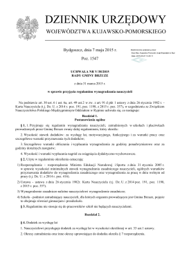 Uchwała Nr V/38/2015 z dnia 31 marca 2015 r.