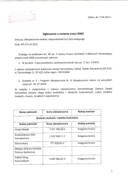 Treść ogłoszenia