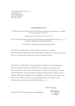 Axell Financial Services Sp. z o.o.