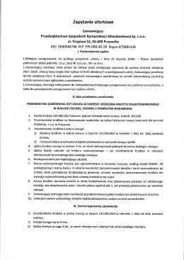 Treść ogłoszenia - pgkimprzysucha.pl
