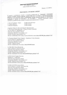 Wyb&oacute;r najkorzystniejszej oferty