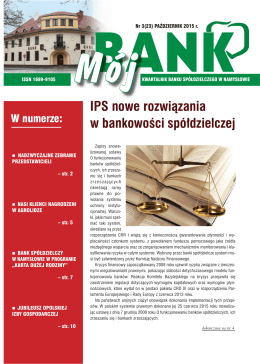 nr 3 (23) PAŹDZIERNIK 2015 r - Bank Spółdzielczy w Namysłowie
