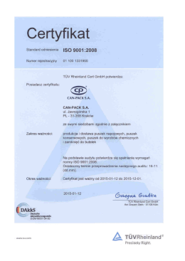 Certyfikat - Can