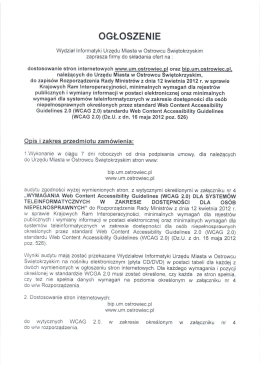 Zobacz ogłoszenie - BIP UM Ostrowiec