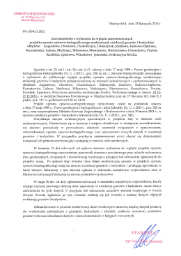 Szczeg&oacute;ły znajdują się w załączonym piśmie (pobierz treść)