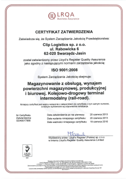 Zobacz Certyfikat zatwierdzenia