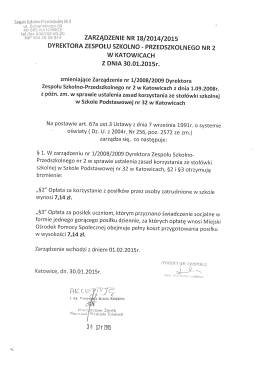 Zarządzenie Dyrektora ZSP 2