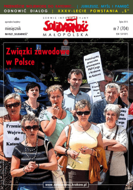 Związki zawodowe w Polsce - Zarząd Regionu Małopolska NSZZ