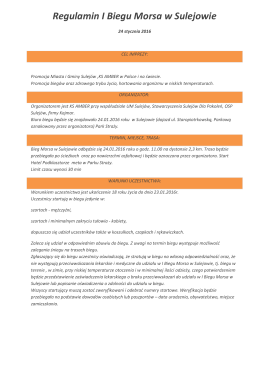 Regulamin I Biegu Morsa wersja PDF