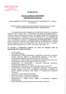 Świadczenia rodzinne