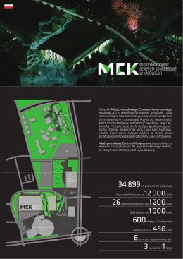 Folder MCK Katowice mapa pomieszczeń