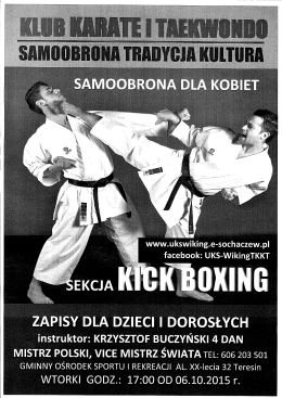 Klub karate zaprasza