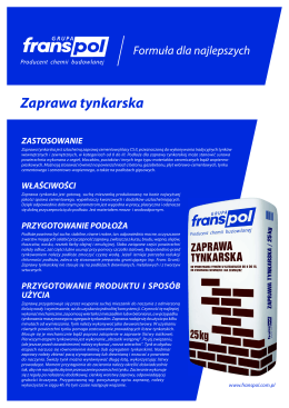 Zaprawa tynkarska