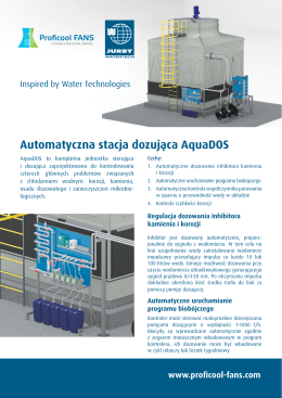 Automatyczna stacja dozująca AquaDOS