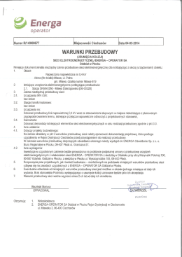 warunki techniczne nn o,4kV aktualne [aktualizacja 26.03.2015]