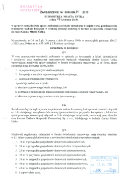 Zarządzenie nr 0050.GN.81.2015 Burmistrza Miasta