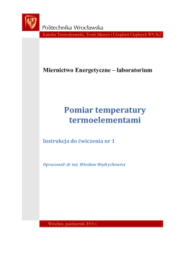 Pomiar temperatury termoelementami