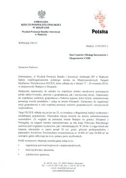 AMBASADA RZECZYPOSPOLITEJ POLSKIEJ W HISZPANII