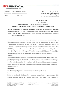 73 odpowiedzi i zmiana siwz - terminy