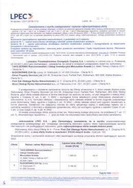 Rozstrzygnięcie postępowania