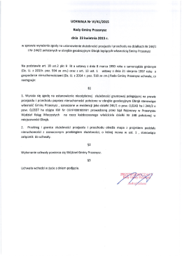 UCHWAŁA Nr VI/41/2015