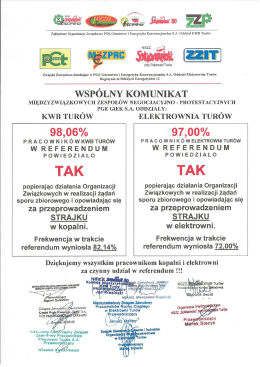 Wspólny komunikat Międzyzwiązkowych Zespołów Negocjacyjno