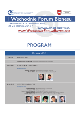 program wschodniego forum biznesu