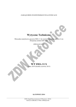 WT SMA11S - Zarząd Dróg Wojewódzkich