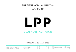 LPP 1Q15 prezentacja PL