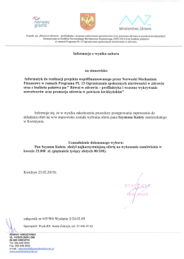 R&oacute;wni w zdrowiu &ndash; profilaktyka