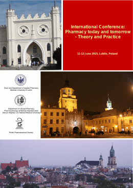 International Conference: Pharmacy today and tomorrow